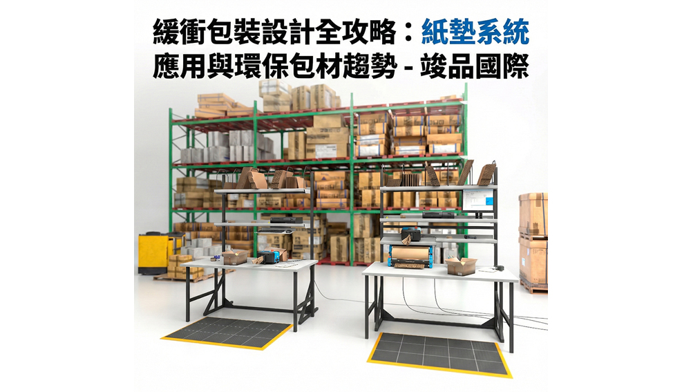 緩衝包裝設計全攻略：紙墊系統應用與環保包材趨勢 - 竣品國際