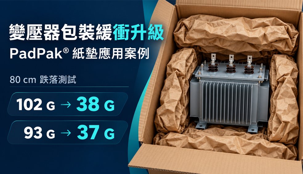 Arteche 變壓器包裝案例｜PadPak 紙墊跌落測試｜竣品國際