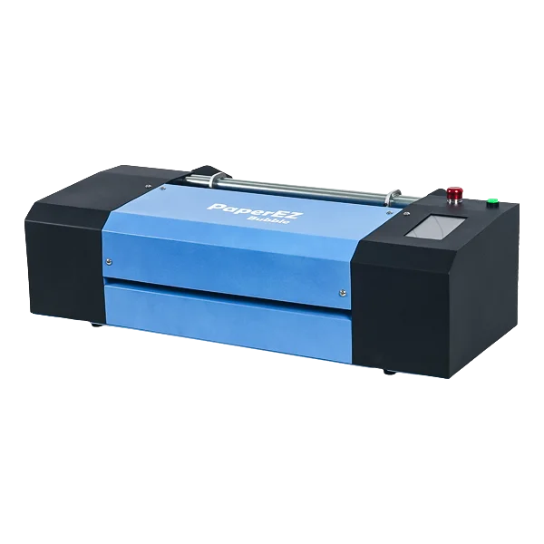 Ameson PaperEZ® 自動壓泡紙機：100% 無污染氣泡布替代方案，專業緩衝包裝專家