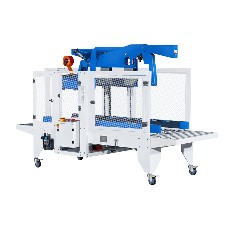 TPK-558FD 全自動摺蓋封箱機｜自動摺蓋、側帶驅動、無人化產線核心