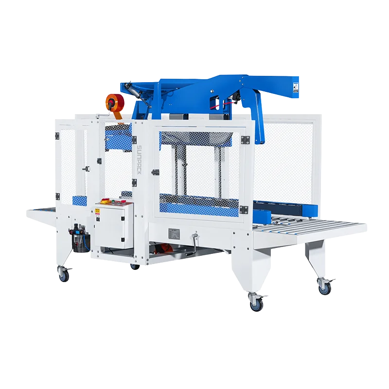 TPK-558FD 全自動摺蓋封箱機｜自動摺蓋、側帶驅動、無人化產線核心