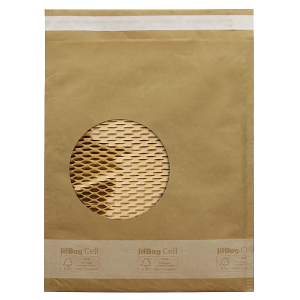 蜂巢紙郵寄袋：100%可回收環保緩衝包裝，取代塑膠氣泡袋的首選 | 竣品國際