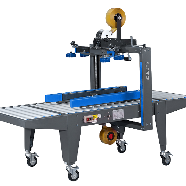 TPK-553RL 半自動封箱機｜側帶驅動設計，精準應對各類紙箱封裝