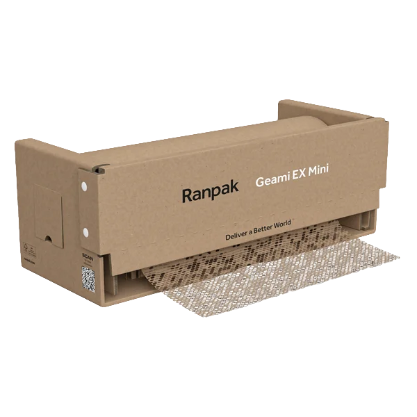 Ranpak Geami EX Mini 蜂巢紙便利盒-純蜂巢紙：取代氣泡袋的環保防護包裝，提升品牌質感與包裝效率